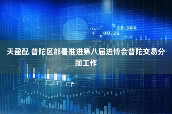 天盈配 普陀区部署推进第八届进博会普陀交易分团工作